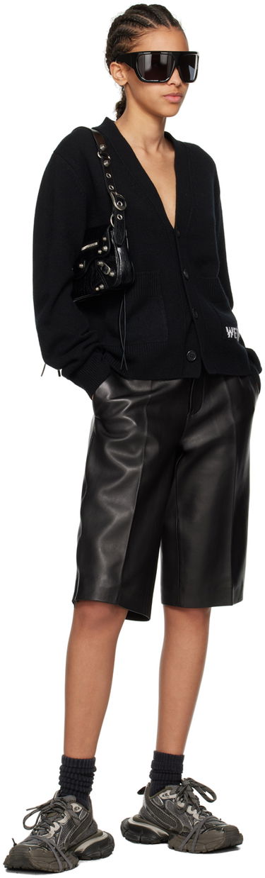 Sweater We11done We11done Patch Pocket Cardigan Svart | WD-KC3-23-621-U-BK, 3