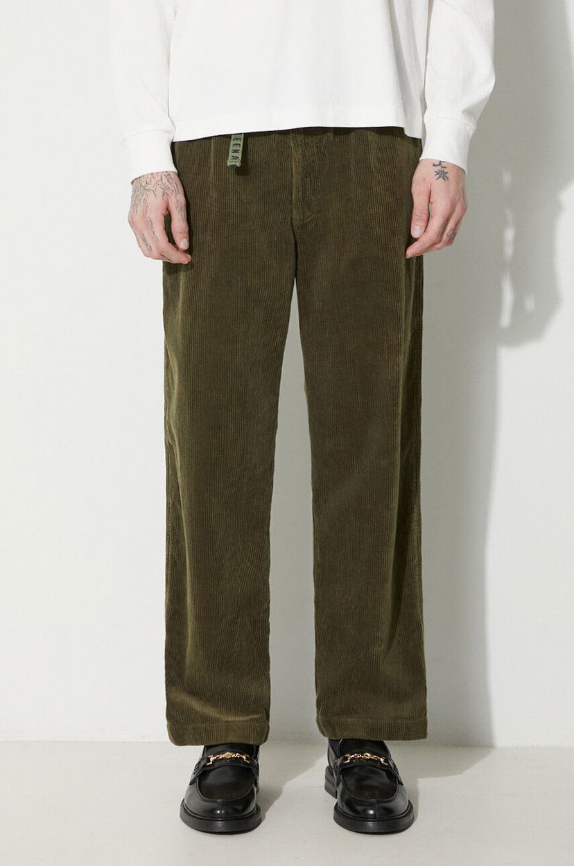 Byxor Human Made Corduroy Easy Pants Grön | HM26PT017