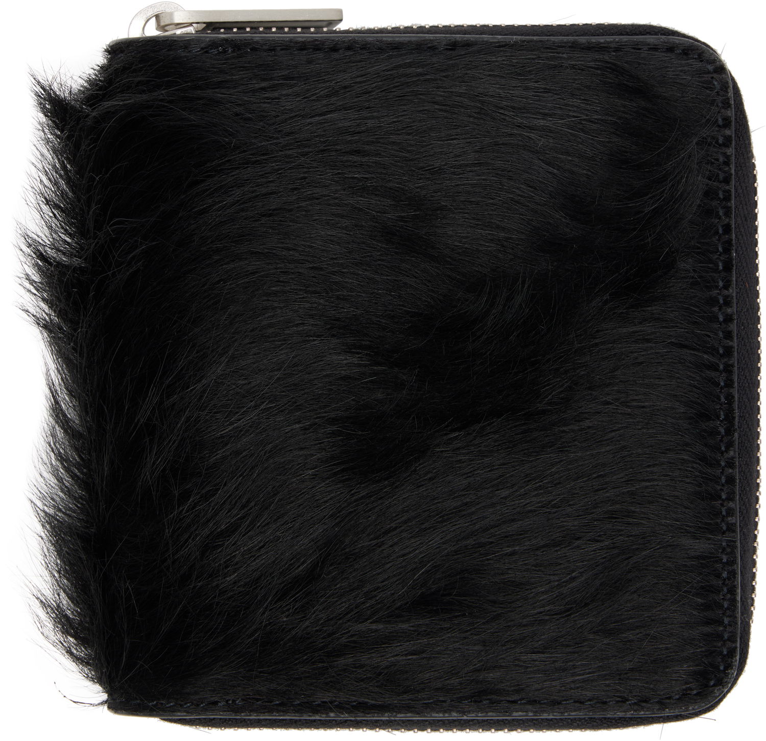 Plånbok Rick Owens Concordians Furry Zipped Wallet Svart | RR02E1416 LHL, 0