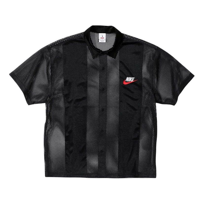 Skjorta Supreme Mesh Short Sleeve Shirt Svart | SUP-SS24-166