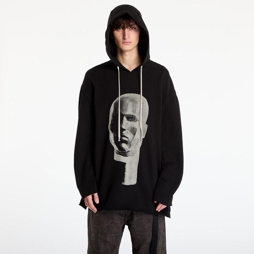 Sweatshirt Rick Owens Rick Owens DRKSHDW Peter Graphic Hoodie Svart | DU02E7280 FEP1P 0908