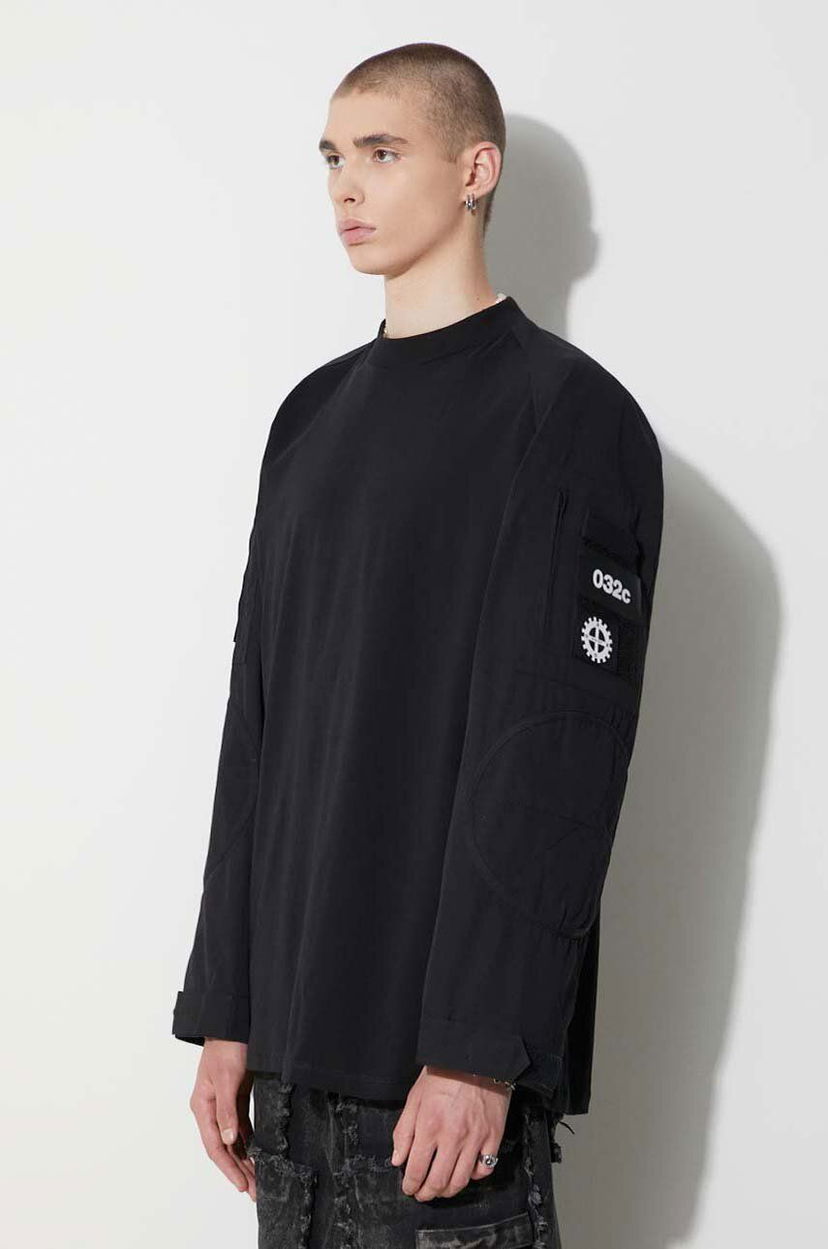 T-shirt 032C Long Sleeve T-Shirt Svart | FW23.C.1080