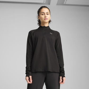 Sweatshirt Puma Run Velocity Cloudspun Quarter-Zip Top Svart | 526650_01, 0