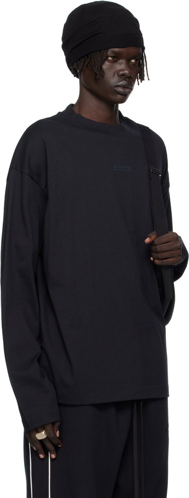 T-shirt Fear of God ESSENTIALS Classic Fit Long Sleeve T-shirt Svart | 125SP254200F, 1