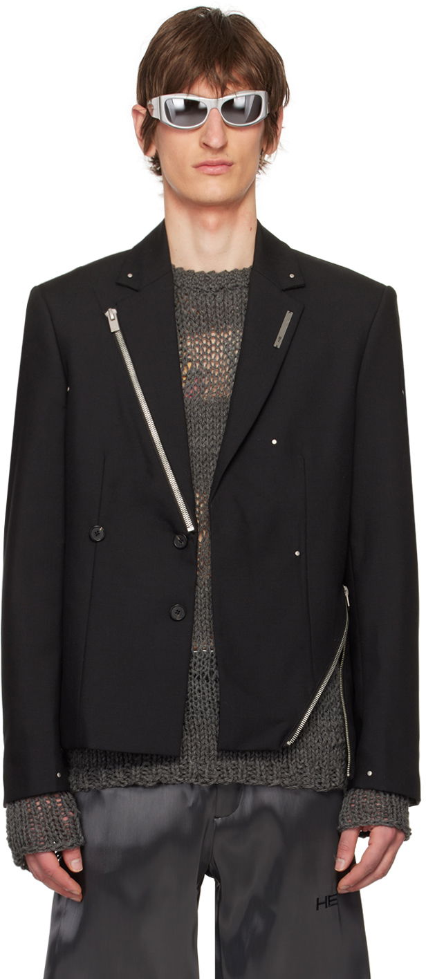 Bomberjacka HELIOT EMIL Men's Lucent Blazer Svart | HE_M_04_027_BLK01