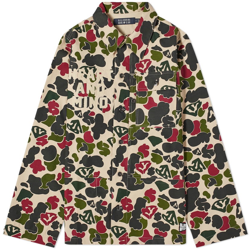 Jacka BILLIONAIRE BOYS CLUB Duck Camo Overshirt Grön | B23423-MLT