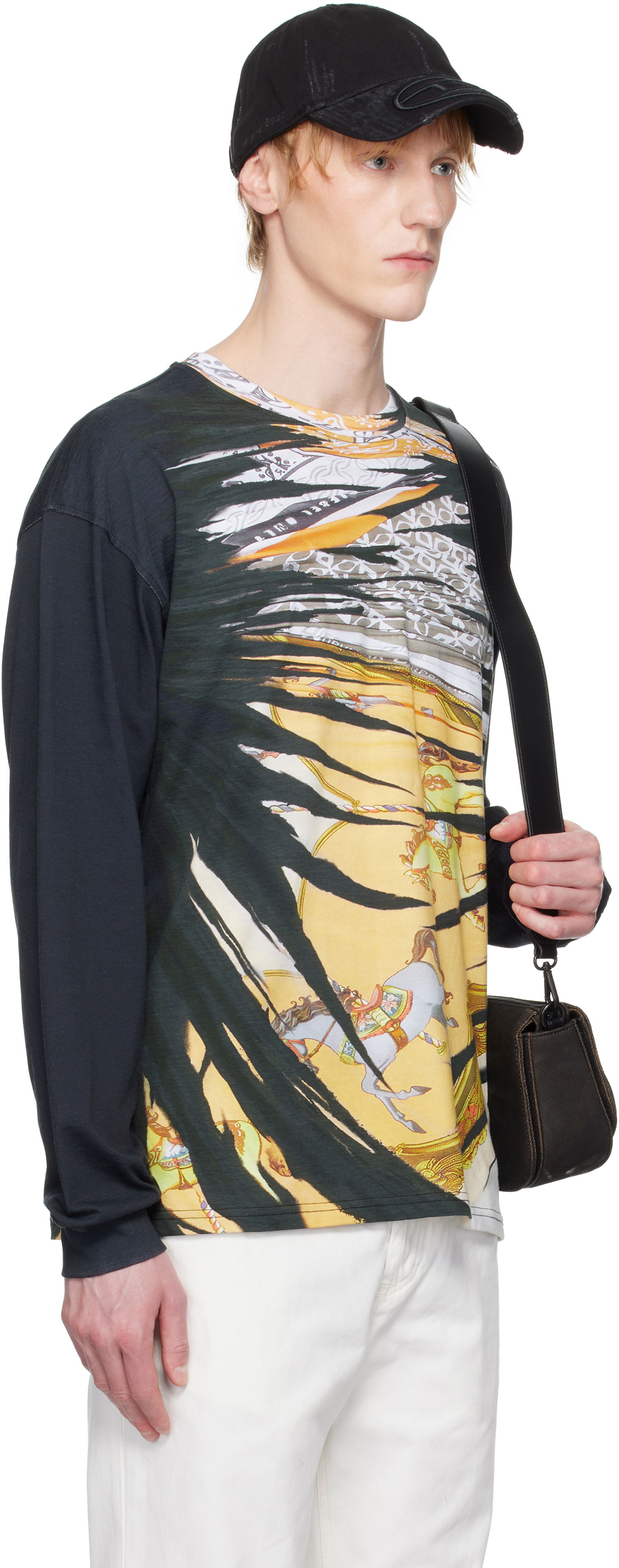 T-shirt Diesel Diesel Carousel Graphic Long Sleeve T-Shirt Svart | A19652-0PJBL-9XXA, 1