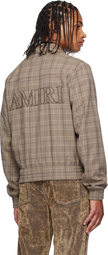 Jacka AMIRI AMIRI Check Blouson Jacket Brun | AMOUBN1100, 2