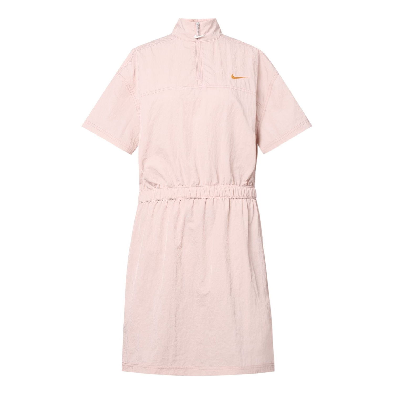 Klä Nike Nike Sportswear Woven Short Sleeve Dress Rosa | DM6198-601, 0