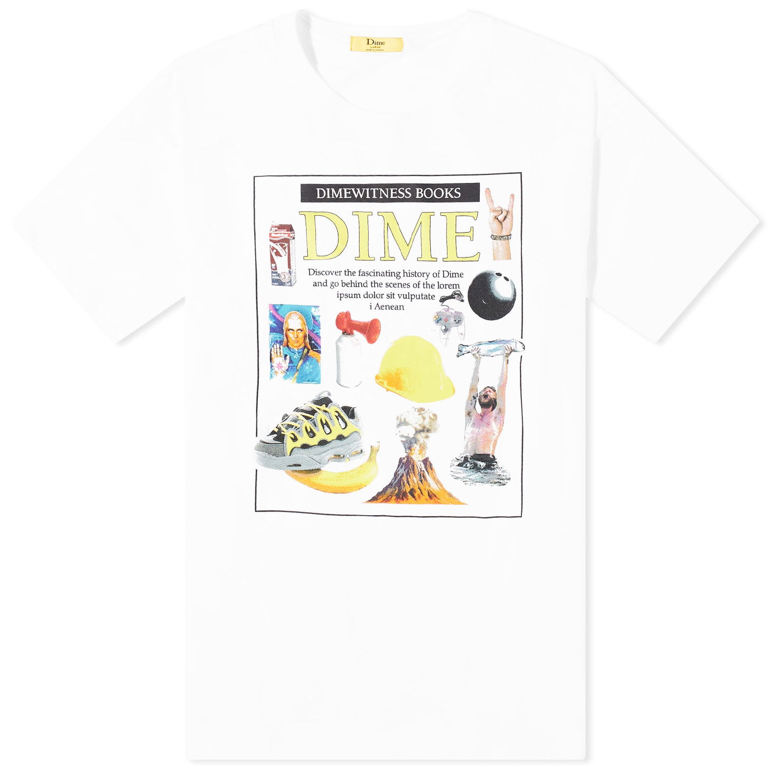 T-shirt Dime Witness T-Shirt Vit | DIME23D1F21-WHT, 0