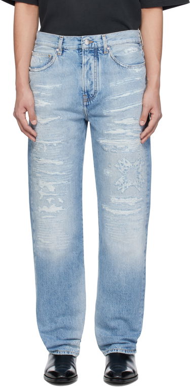 Jeans AMIRI AMIRI 'MA' Quad Repaired Straight Jeans Blå | AMDNGH1070, 0