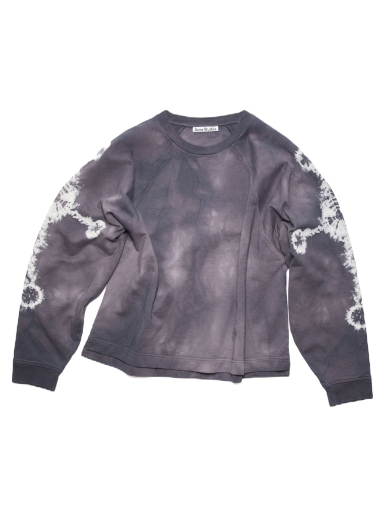 Sweater Acne Studios Raglan Tie-Dye Crewneck Sweatshirt Purpur | FN-MN-SWEA000290