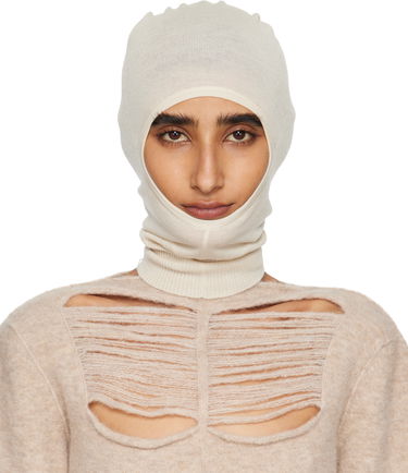 Hatt Rick Owens Rick Owens Concordians Skull Balaclava Vit | RP02E4478 M, 0