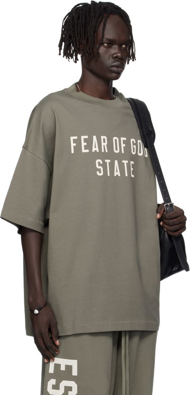 T-shirt Fear of God Fear of God ESSENTIALS 90s Fit T-Shirt Grön | 125SP254477F, 1
