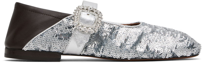 Klä Wales Bonner Wales Bonner Glide Ballerina Flats Brun | WBW44011A 21090