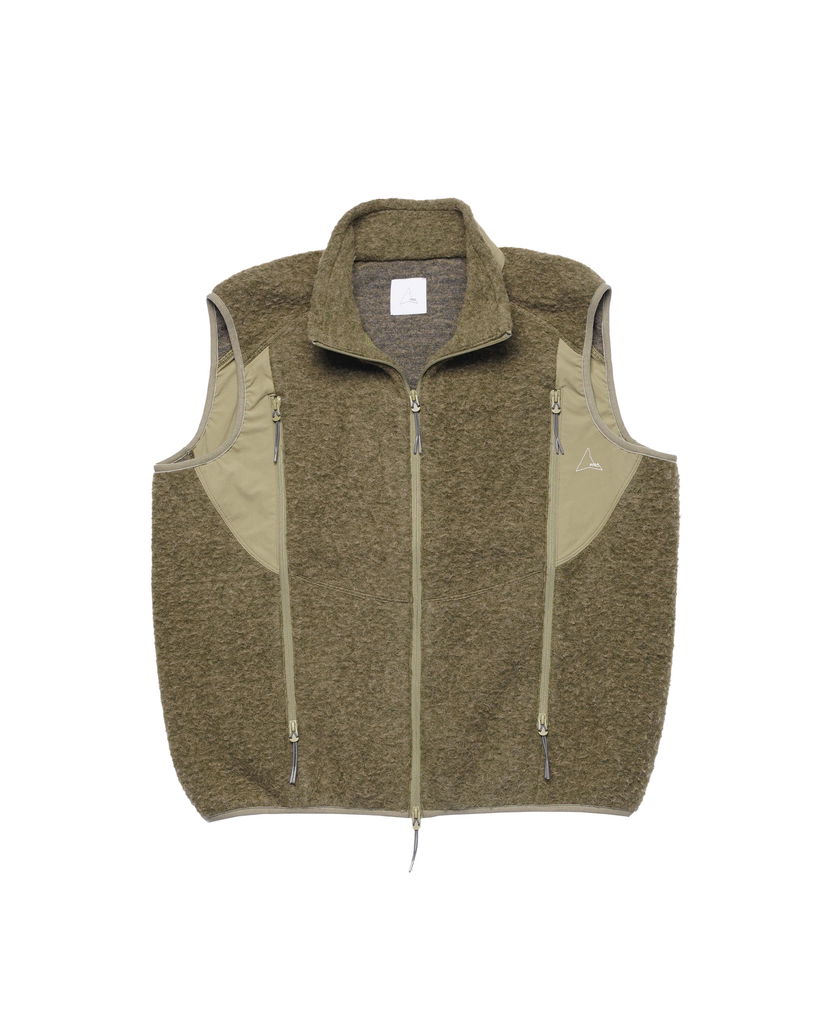 Väst ROA ROA Polar Fleece Vest Grön | RBMW062FA44-GRN0025