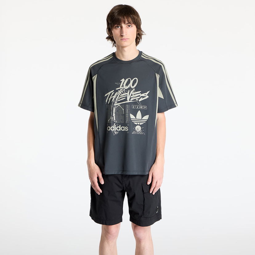 T-shirt adidas Originals 100 Thieves T-Shirt Grå | JM3259