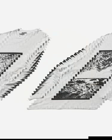 T-shirt Cav Empt Century Cameo Longsleeve T-Shirt Vit | CES28LT03 WHITE, 1