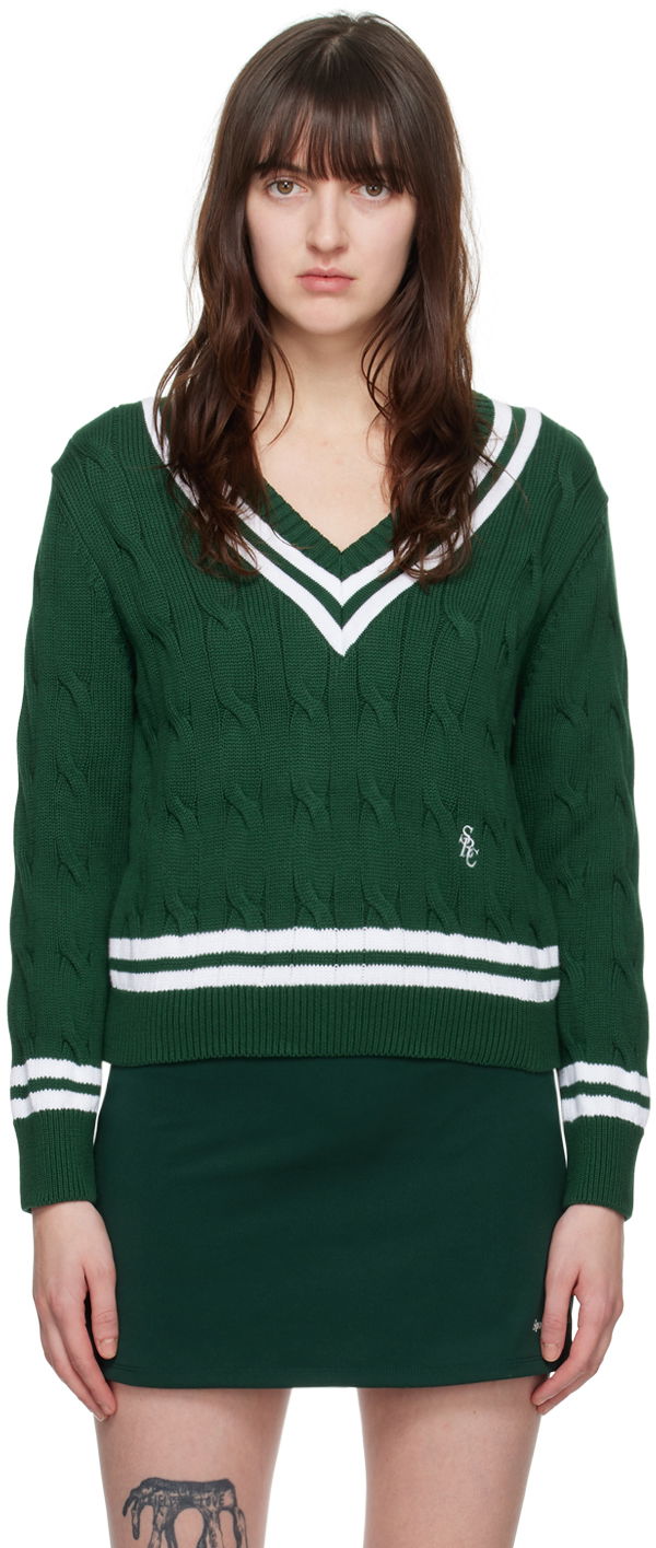 Sweater Sporty & Rich 'SRC' Sweater Grön | WSAW233FO