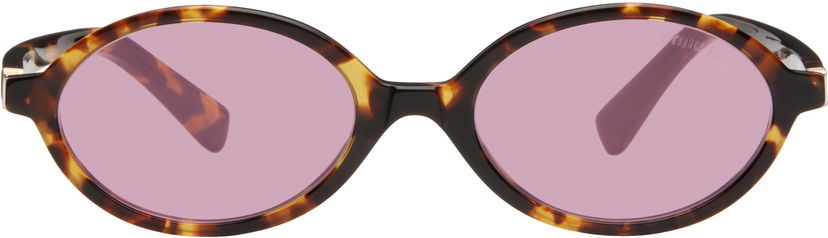 Solglasögon Miu Miu Miu Miu Regard Round Sunglasses Brun | 0MU 04ZS 8056597989299