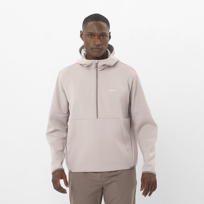 Sweatshirt Salomon Training Hoodie Beige | LC2421300, 0