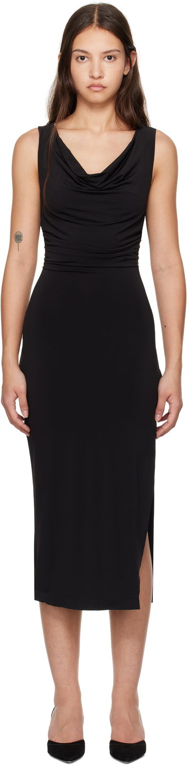 Klä GUIZIO Guizio Cara Cowl Neck Midi Dress Svart | H24416K012, 0