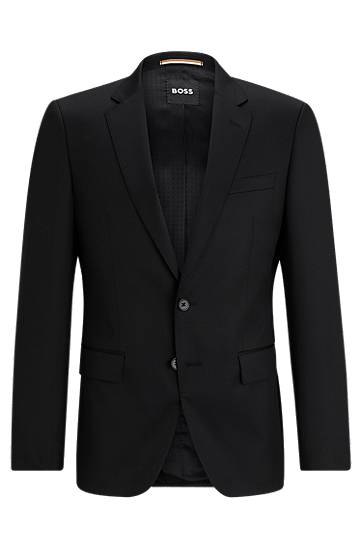 Jacka BOSS BOSS Slim Fit Virgin Wool Serge Suit Jacket Svart | 50469171