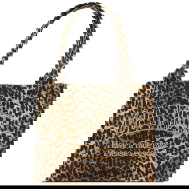 Tygpåse GANNI Leopard Print Easy Shopper Tote Bag Brun | A5807-943, 0