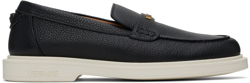 Kläder Versace Versace Giuliano Loafers Svart | 1017591_1A12647