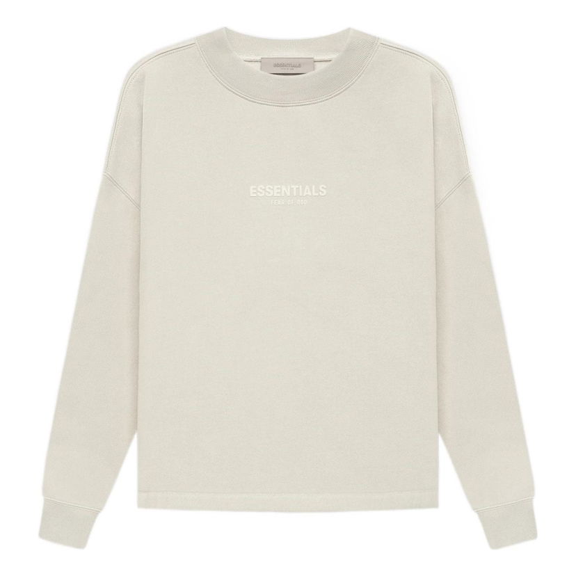 Sweatshirt Fear of God Essentials Relaxed Crewneck Beige | FOG-SS22-134