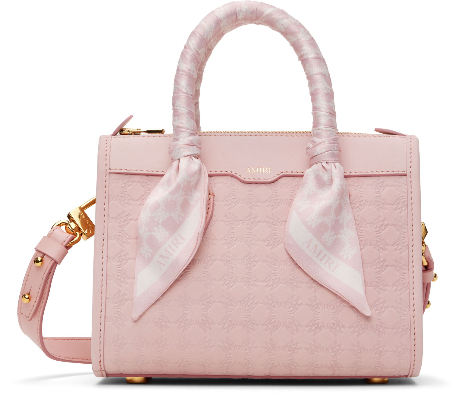 Handväska AMIRI AMIRI MA Quad Micro Triangle Bag Rosa | AWBGTH1051, 0