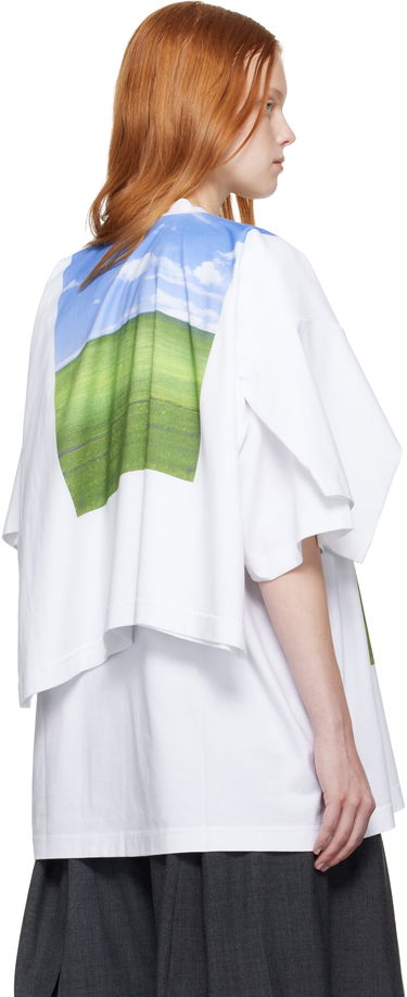 T-shirt VETEMENTS Vetements Desktop Double Layered T-Shirt Vit | UH76TR770W, 2