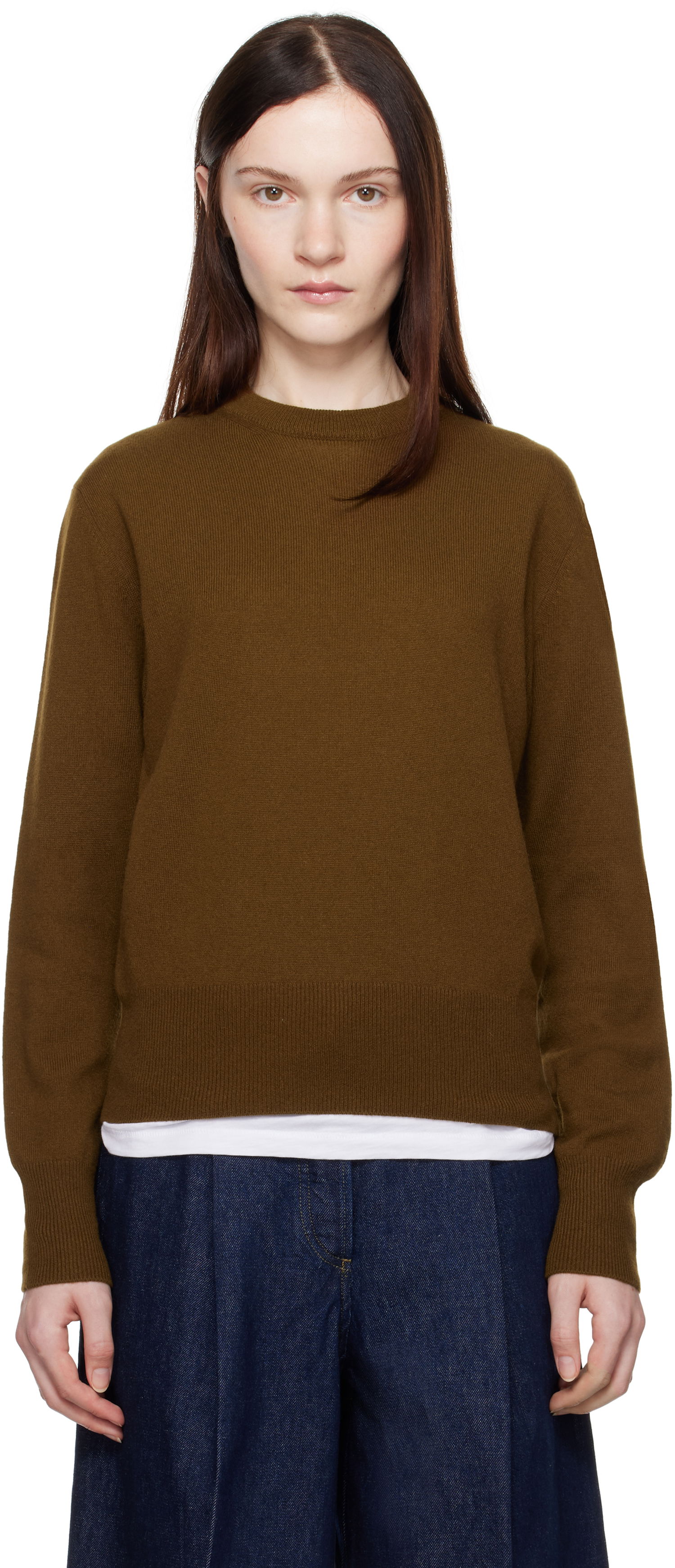 Sweater A.P.C. Anastasia Barbieri Edition Lucia Crewneck Sweater Brun | WSABB-F23397, 0