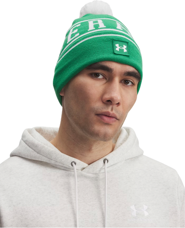 Mössa Under Armour Halftime Pom Beanie Grön | 1386634-305, 2
