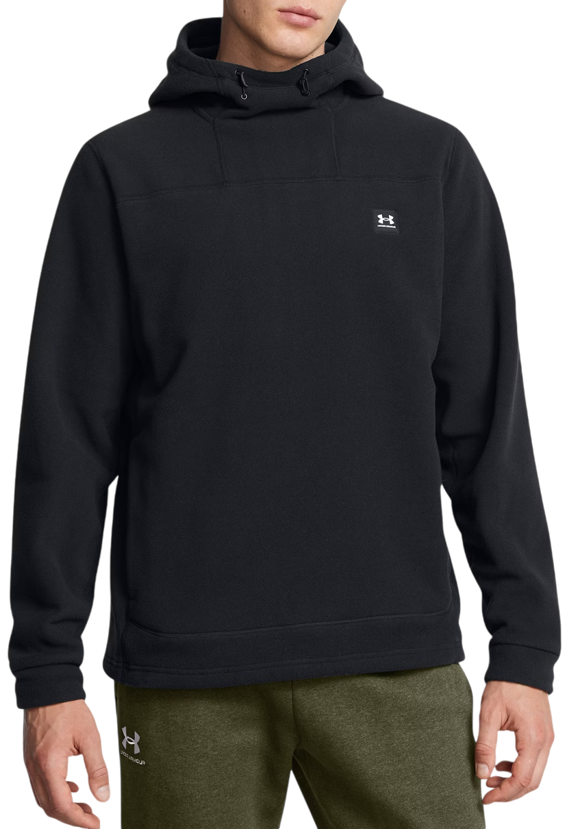 Sweatshirt Under Armour Fleece Hoodie Svart | 1387571-001