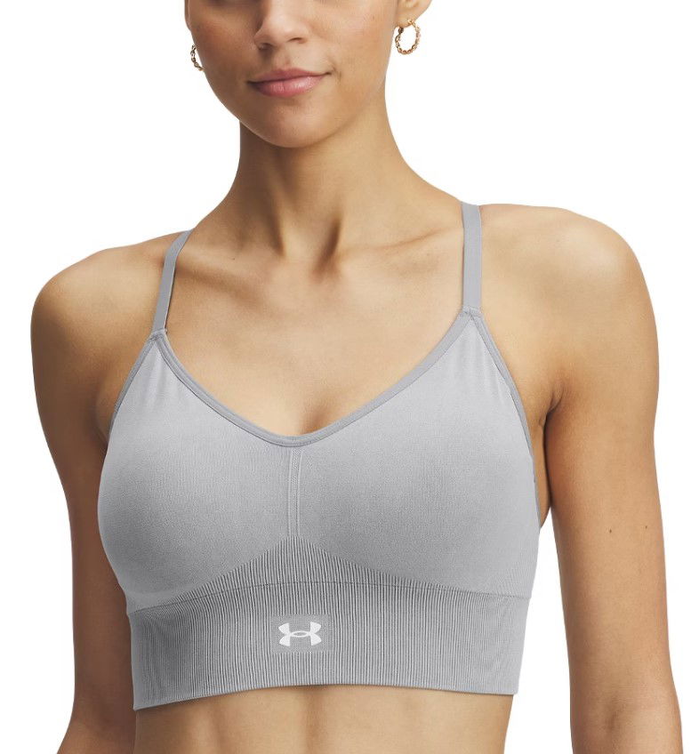 Behå Under Armour Under Armour Vanish Seamless Washed Low Sports Bra Grå | 1388111-001