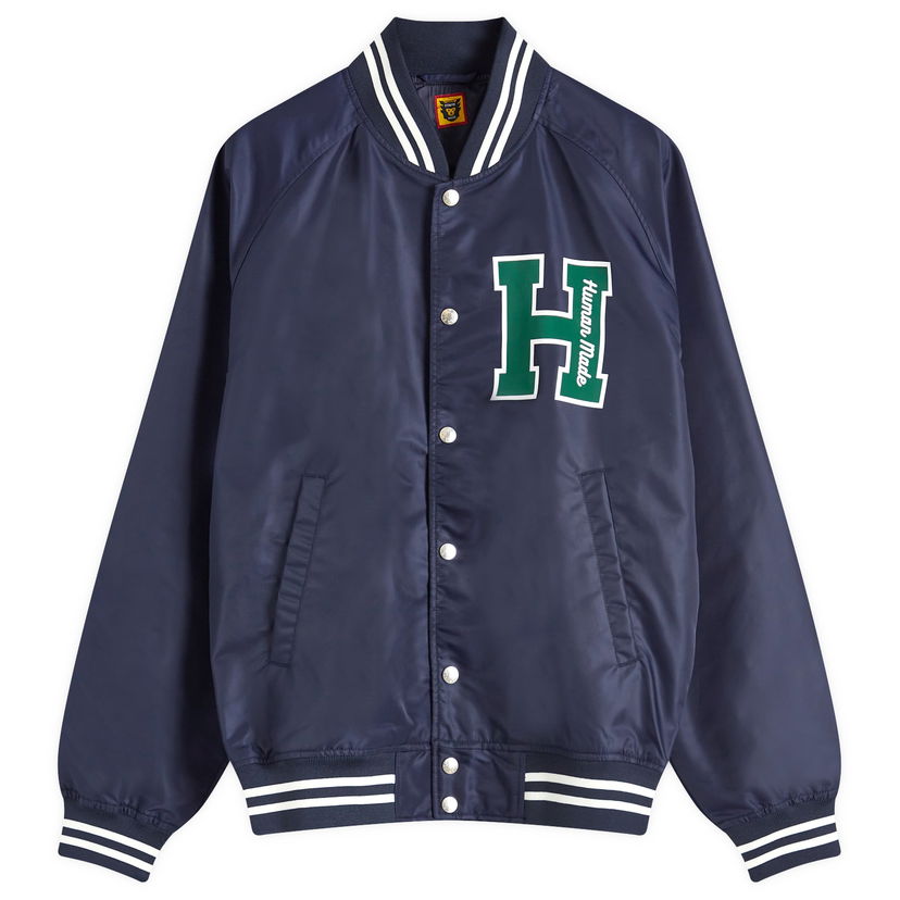 Bomberjacka Human Made Stadium Jacket Blå | HM28JK008-NY