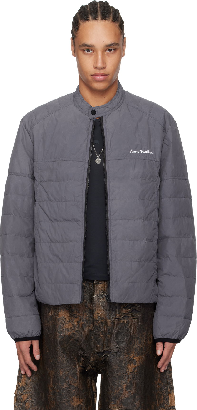 Pufferjacka Acne Studios Acne Studios Down Puffer Jacket Grå | B90812-
