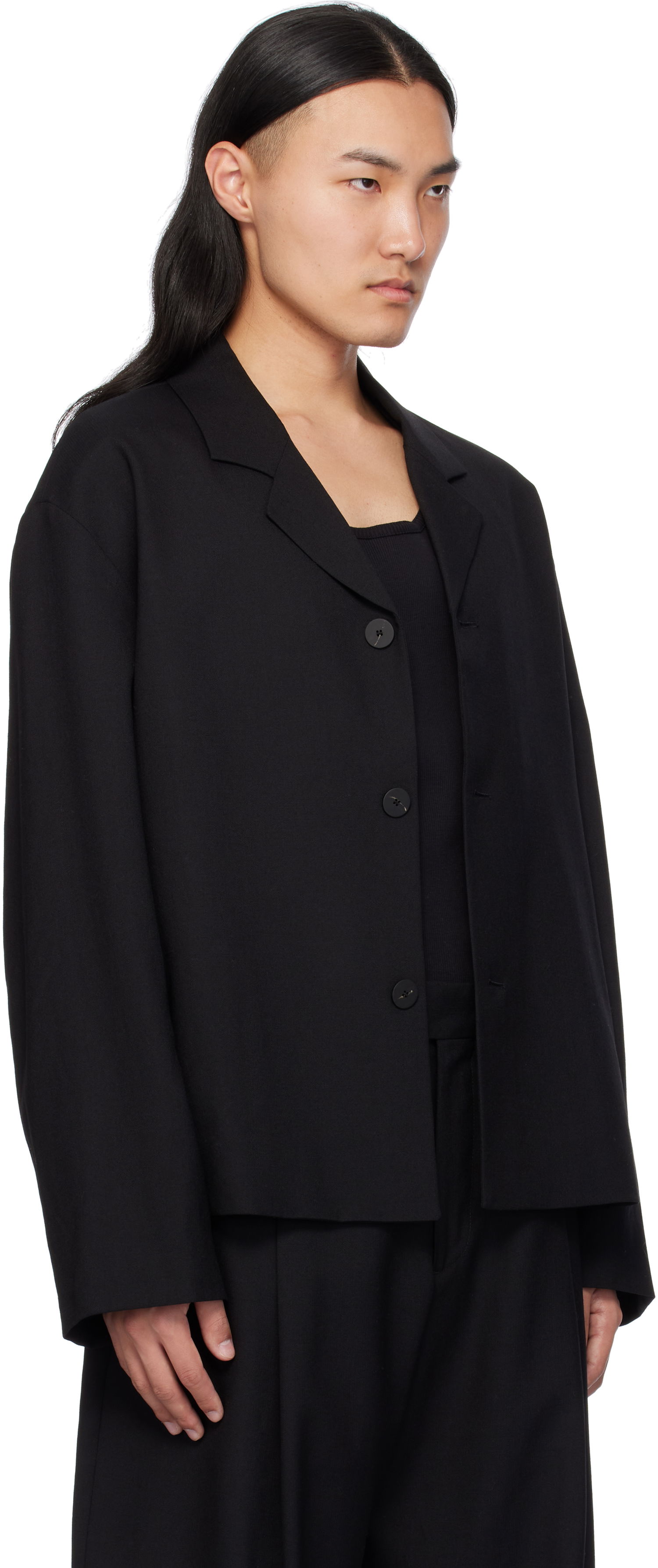 Jacka Studio Nicholson Studio Nicholson Ferro Wool Jacket Svart | FERRO SNM - 1269, 1