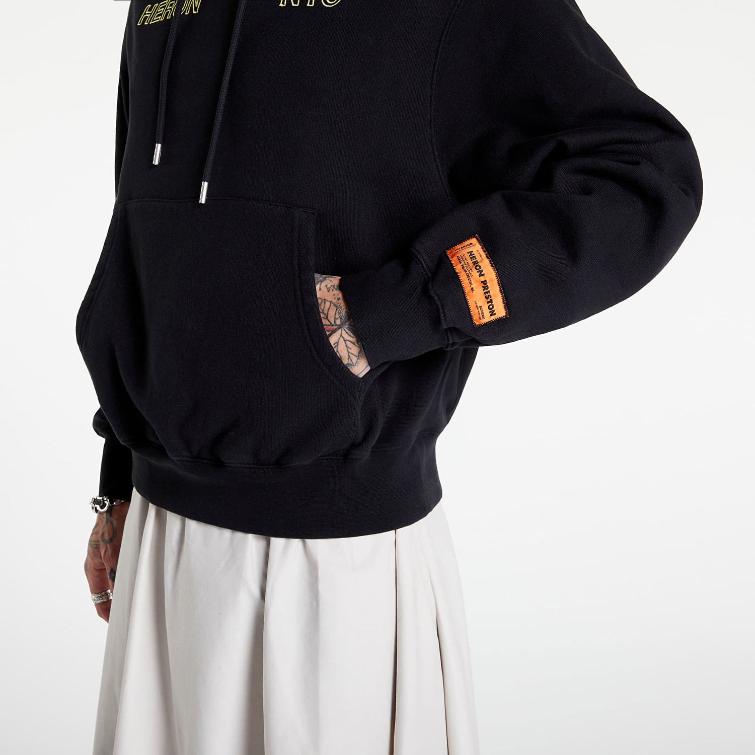 Sweatshirt HERON PRESTON HP Offroad Hoodie Svart | HMBB024F22JER0011019, 1