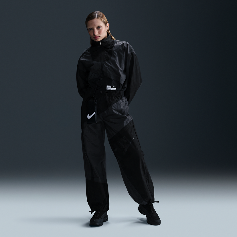Träningsoverall Nike Sportswear Loose Woven Mid-Rise Cuffless Pants Svart | HJ4178-060