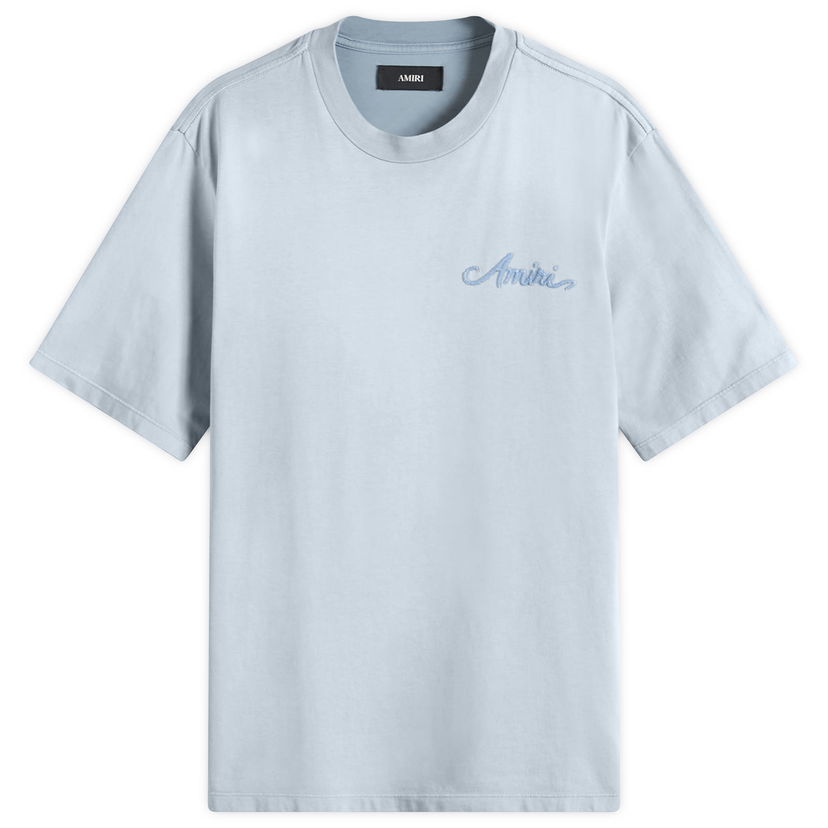 T-shirt AMIRI Men's Bandana Patch T-Shirt, Size Large Blå | AMJYTE1197-AshleyBlue