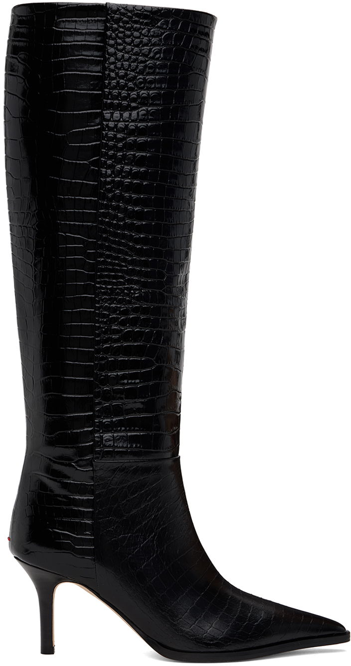 Strumpor Aeyde Aeyde Tula Leather Tall Boots Svart | A11-KB-TULP75ST95-FW24-800-065