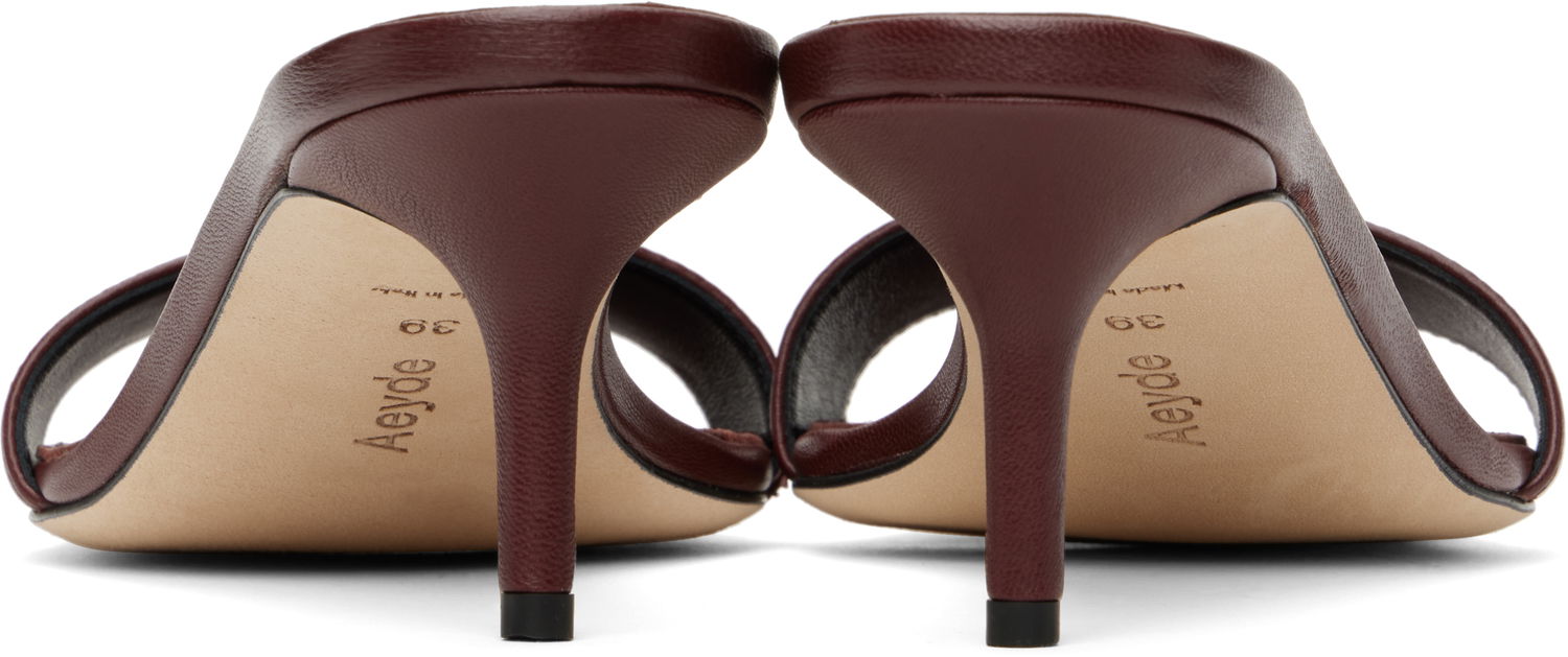 Tillbehör Aeyde Aeyde Ilvy Leather Mules Bourgogne | A11-HS-GAIS55TB155-SS25-955-007, 1