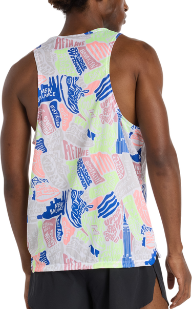 Linne New Balance NYC Marathon Print Running Singlet Flerfärgad | mt53251m-mlt, 1
