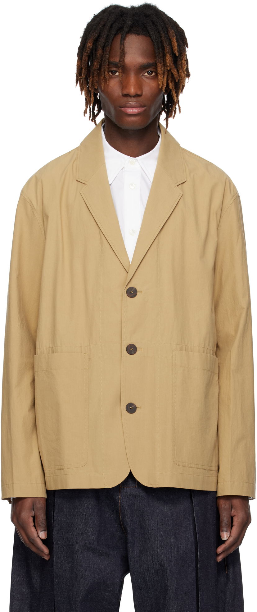 Jacka Studio Nicholson Studio Nicholson Reale Blazer Beige | REALE SNM - 1312
