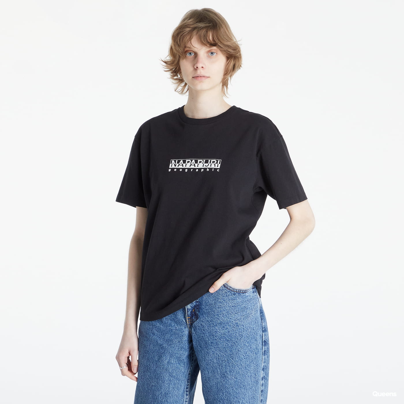 T-shirt Napapijri S-Box Tee Svart | NP0A4GDD0411, 0