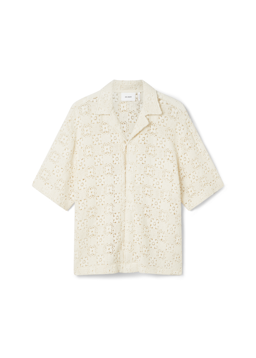 Skjorta AXEL ARIGATO Crochet Shirt Vit | A2903001
