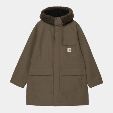Parkas Carhartt WIP Siberia Hooded Parka with Faux Fur Lining Vitola Grön | I035365_5, 4