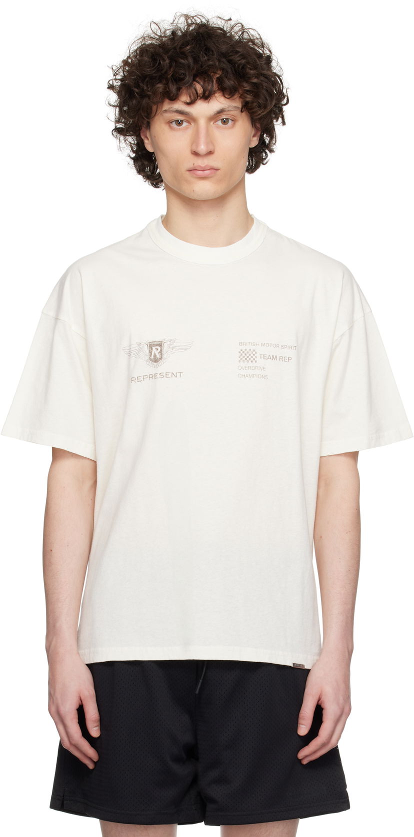 T-shirt Represent Clo Represent 'Team Rep' T-Shirt Vit | MLM41053